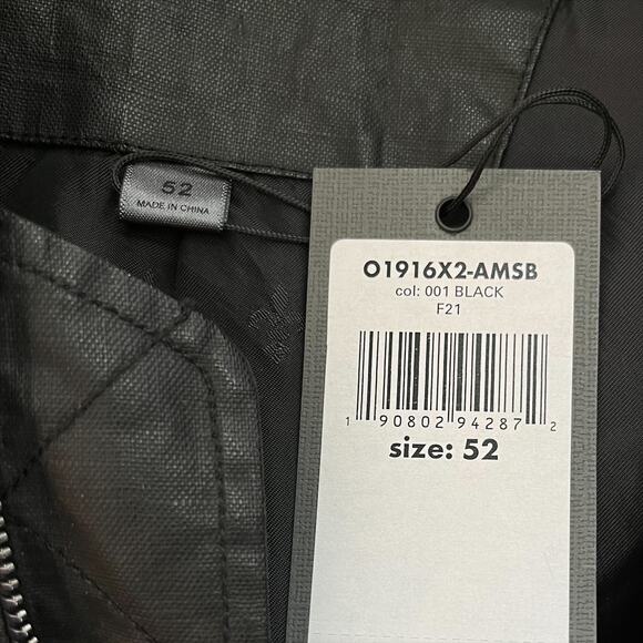 John Varvatos Men Garment-Washed Zip Jacket in Black Size 52EU/22US - Picture 8 of 11